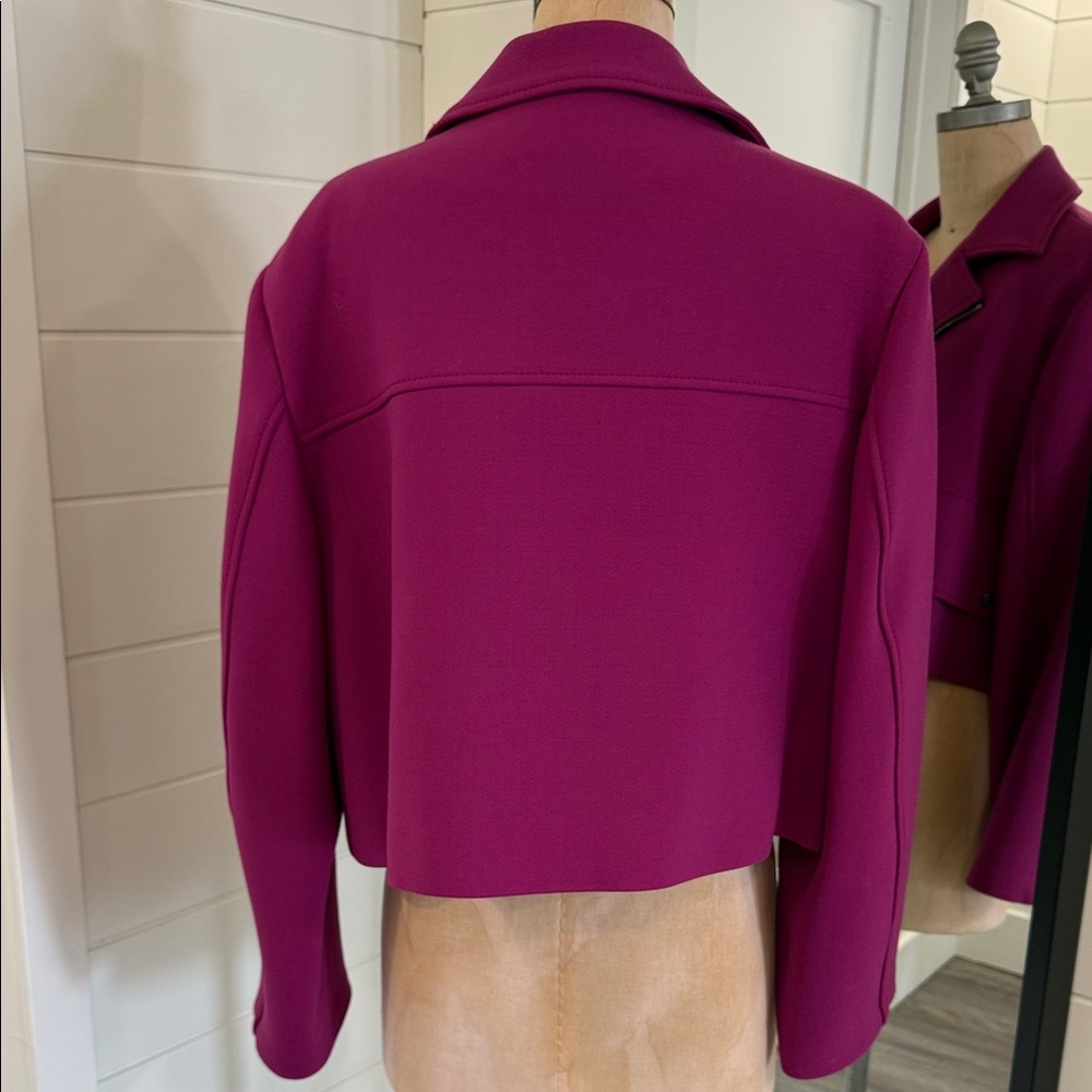 Dorothee Schumacher fuscia crop military jacket - Picture 7 of 14